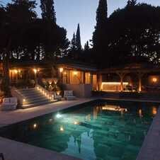 Piscine de nuit Villa Dune