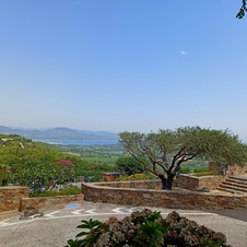 Tomate burratina supplément truffe La Ciboulette - restaurant avec vue panoramique à Gassin - https://gassin.eu