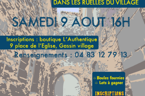Concours de boules carrées dans les ruelles