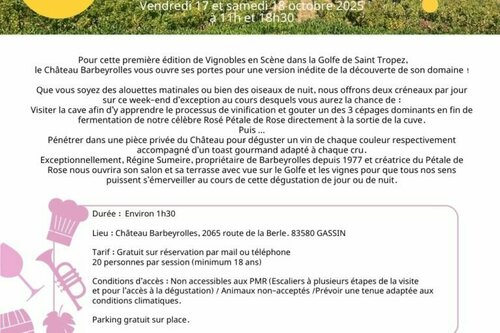 Programme événement Vignobles en Scène 2025