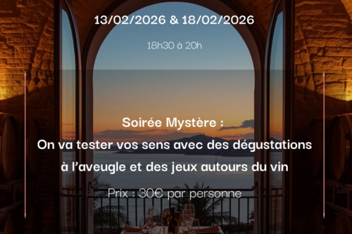 Soirée mystère dégustation à l'aveugle